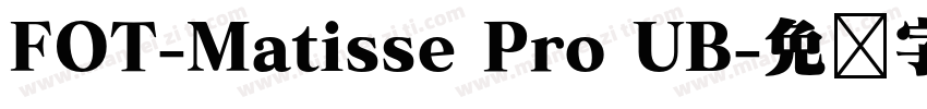 FOT-Matisse Pro UB字体转换